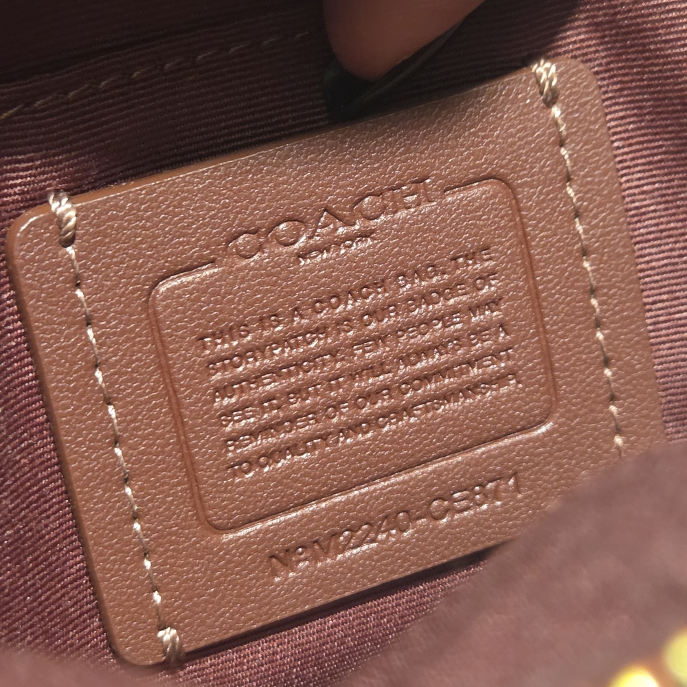 Coach Mini Rowan File Bag Red - CE871 - Picture 5 of 11
